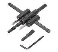 Garosa Adjustable Circle Hole Cutter Saw Kit Wood Drill Bit Round Cutting Tools Clean Cutting from 30mm Diameter Scale Marks for Quick and Accurate Cutting Design for Smooth Cut (30-120 mm)