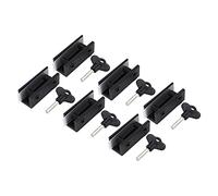 Garosa Aluminum Alloy Sliding Lock, Easy Installation for Sliding Doors and with Key, Prevents Scratches, Ideal for Home and Office Use