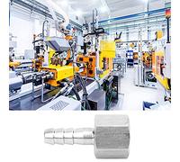 Garosa Barb Joint 304 Stainless Steel BSPP Female Thread Quick Coupling Connector 3 8in 10mm for Pneumatic Equipment Compressed Air Transfer 2PCS Pipe Fitting (3/8"-6mm)
