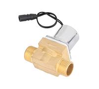 Garosa Bathroom Urinal Sensor Solenoid Valve, 6V Universal, Ceramic Valve, High Reliability (B Urinal straight copper valve (water in and out)