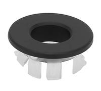Garosa Bathroom Vanity Sink Basin Trim Overflow Cover Insert in Kitchen Sink Hole Caps Round Circular Decoration Spare Hole for Bathroom(Black),wash basin accessories
