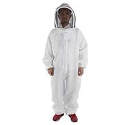 Garosa Beekeeping Suit with Veil Hood Professional Protective Beekeeping Jumpsuit Beekeeper Clothing Full Body Jacket Smock Suit Bee Keeping Supplies(XXXL)