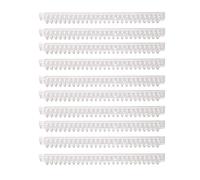 Garosa Binding Spines, ABS Plastic Comb Binding Spines, 26 Holes 100 Sheet Capacity Transparent Strip for Loose Leaf Documents Reports School Office Home Use