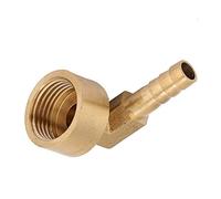 Garosa Brass G1/2 90 Degree Elbow Barb Fitting, Female Thread Hose Coupling Connector, 8mm, for Air/Water/Fuel/Oil/Gas