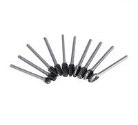 Garosa Carving File Tungsten Steel Carbide Tool Drill Bit, Durable Burrs Set for Wood Engraving and Metalwork, 10pcs Polyvalent Shank Size 3mm for Tools