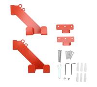 Garosa Chainsaw Wall Mount, Heavy Duty Steel Hanger with 3 Reinforcement Screws for 009 011 200t 201t, Adjustable Hooks Dual Hole Shelf for Garage Workshop Storage