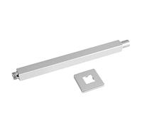 Garosa Chrome Square Rain Shower Extension Tube Straight Shower Arm 30cm Wall Mounted for Bathroom Ceiling Shower Fixture
