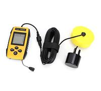 Garosa Comprehensive Detection, Accurate Measurement, Versatile Use, LCD Fish Finder, Portable Fish Depth Finder with Sonar Sensor, Round Transducer Sensor, LED Backlighting, for Lake,