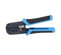 Garosa Crimping Pliers, Network RJ Wire Crimp Tool 8P 6P Cut Strip Crimper Blue Black, with PP, Press Connection for Network, Telephone Registered Jack