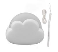Garosa Cute Cloud Night Light for Kids Kawaii Silicone 2 Color Adjustable USB Rechargeable Mini Baby Bedside Lamp Table Decoration Birthday Gift for Nursery Bedroom Dorm (White)