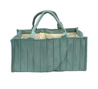 Garosa Diaper Caddy Organizer Baby Changing Organiser Toy Book Storage Bag, Foldable Lightweight with Carry Handle for Travel or Home (Light Green)