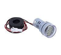 Garosa Digital Current Meter, Bright Panel AC Ammeter Indicator for 0 to 100A Measurement, Perfect for Industrial Use (White)