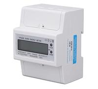 Garosa DIN Rail Energy Meter, LCD Digital Voltmeter Ammeter Single Phase
