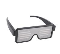 Garosa Dynamic LED Glowing Glasses USB Rechargeable Bright White Light for