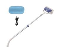 Garosa Electric Window Cleaner Cordless Wiper with Telescopic Pole 11500 RPM Motor Removable Head Rechargeable Battery Aluminum Alloy for Glass Desktop Marble Ceramic Tile