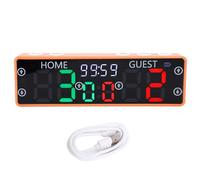 Garosa Electronic Scoreboard, LED Digital Score Counter with Loud Buzzer and USB C Charging, for Basketball Volleyball Chess Board Games Table Tennis