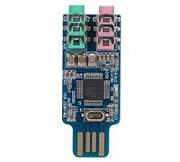 Garosa External Sound Card USB Audio Adapter, Portable USB Audio Drive for Earphones and Speakers with CM108 Chip and 3.5mm Input for PCs and Laptops