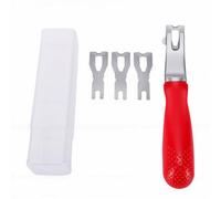 Garosa Flooring Welding Cutting Blades Tool Floor Carpet Trimming Skiving Kit Paint Scraper Remover with PP Carbon Steel Handle for Floor Seam Leveling Carpet Trimming