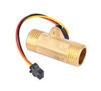 Garosa G1/2" Water Flow Hall Effect Sensor Switch 52mm Long Male Thread Flowmeter Counter 1-30L/min