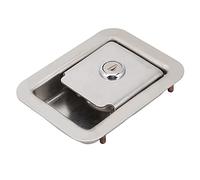 Garosa Generator Set Panel Lock, Stainless Steel Square with 2 Keys, Ideal for Tool Box and Generator Set