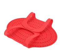 Garosa Heat Resistant Turkey Lifter Food Grade Silicone Non Stick Poultry Cooking Mat(Red)