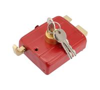 Garosa Heavy Duty Dead Lock, Brass Security Lock with Hardened Metal Throw and Angle Strike for Wooden and Iron Doors
