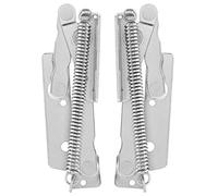 Garosa Heavy Duty Steel Gas Spring Lid Support Hinge, 2pcs, Silver, Finish, Cabinet/Cupboard/Closet/Wardrobe Door, Soft Close, 13.5*4.0*3.5cm
