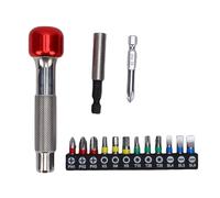 Garosa Hex Set Portable Handle with 6.35mm Chuck and 13 Bits for Small Vehicles Motorcycles Bikes Multipurpose Repair Tool