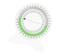 Garosa Inclinometer Tool, Accurate Bubble Angle Measurement and ROM Assessment for Physical Chiropractic Green ABS 101 x 82 x 10 mm 1 Pack