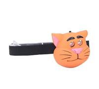 Garosa LED Headlight Cute Kids Headlamp Cat Shape Helmet Light 2 Lighting Modes Lightweight Portable Battery Power Supply Plastic Headlight Outdoor Explore Light Camping