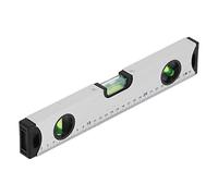 Garosa Magnetic Leveling Ruler, 298mm Aluminum Alloy | Quick-Set Bubble Vial, Hands-Free Ferrous Surface Adhesion, Hollow Frame Hook Storage, Impact-Tolerant Straight