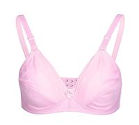 Garosa Maternity Underwear Women Breathable Bras Seamless Cotton Lace Front Opening Wire Comfort Support Pregnant Pregnancy Breastfeeding Nursing Bras (34/75-Pink),Maternity Underwear