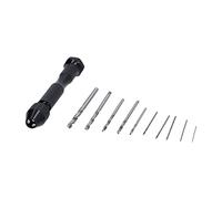 Garosa Mini Twist Drill Bits, High Speed Steel Hand Tool Set for Walnut and, 11Pcs Pin Vise Drill Bits with 0.6mm to 2.0mm Sizes