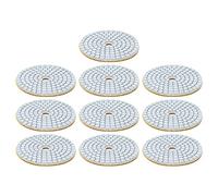 Garosa NAT Polishing Polishing -Discurs Discourse for Marble, 10 STCS 3in Pads for KIT (3-inch White Background Water Grinding Sheet (150)