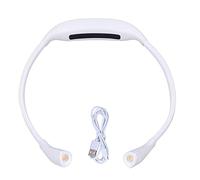 Garosa Neck Reading Lamp USB Rechargeable Book Light LED Neck Hanging Lamp with Bendable Arms Portable Reading Light for Books, White