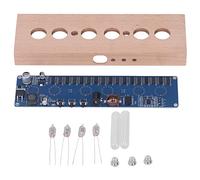 Garosa Nixie Tube Clock Kit IN14 Glowing Tube Clock 12/24H Mode Auto Color Change Chip Power Saving for Home Decoration