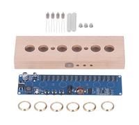 Garosa Nixie Tube Clock Kit IN14 Glowing Tube Clock with 12 24 Hour Display Auto Color Change Power Saving Mode for Home Office Decor