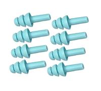Garosa Noise Cancelling Earplugs Washable Silicone Slow Rebound Ear Plugs for Sleeping with 4 Pairs Portable Size 0.5 X 1 X 1.6 Inches (Blue)