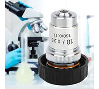 Garosa Objective Lens 60X All Steel Achromatic Microscope Objective Standard RMS 20.2mm Clear Imaging Adjustable Magnification for Biological Microscopes Students Lab Use (10X)
