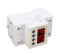 Garosa Over Under Voltage Protector PC Adjustable Voltage Protective Device AC220V 40A Self Resetting 80V to 400V DIN Rail for Home Workshop Pump Air Conditioner (40A)