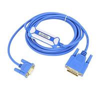 Garosa PLC Programming Cable for S5, Blue PC-TTY 7 Pin Programming Cable with Insulated Environmentally Friendly PVC Shell & Gold-plated Plug