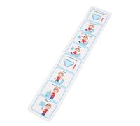 Garosa Potty Training Visual Schedule, Interactive Step by Step Toilet Routine Chart with Picture and Text Cues Self Adhesive Reusable PVC Board for Bathroom Toddlers ASD ADHD