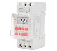 Garosa Programmable Timer Switches, 200- AC 30A LCD 7 Days Digital Timer Switches for DIN Rail Mount, Countdown, Battery Backup