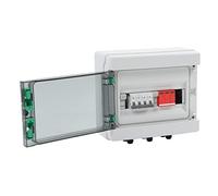 Garosa PV Combiner Box, PVC Solar Combiner Box 1000V 1 String 1 Output with and Protector, IP65 Wall Mount for Solar Panel MPPT Converter Outdoor Use