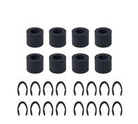 Garosa Replacement and Attachment Clamp/Holder Rings Set for Rubber Rollers for Maker - Durable Accessories to Prevent Roller Movement for Maker/3/Explore Air2 Series 8 Rubber + 16 Attachment Clips