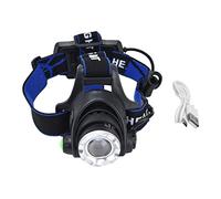 Garosa RGBW LED Headlamp, Super Bright USB Rechargeable Telescopic Zoom Adjustable Head Light for Camping Hiking ABS 38mm 1 Pack