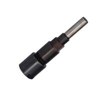 Garosa Router Collet Extension Chuck, Alloy Steel Milling Bits Spacer Sleeve/Shaft Extender, Round Shank 1/4 Shank for Woodworking (8mm Handle)