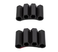 Garosa Self Adhesive Drill Bit Gripper 4 Hole Drill Bit Sleeve Organizer with Open Slot Design for Quick One Handed Access on Drills