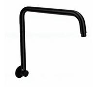 Garosa Shower Arm 360 Degree Rotating Stainless Steel 9 Inch (Black)