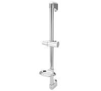 Garosa Shower Slide Bar Stainless Steel Simple Lifting Handhold Shower Head Holder Bracket with Soap Box, G1/2",shower head